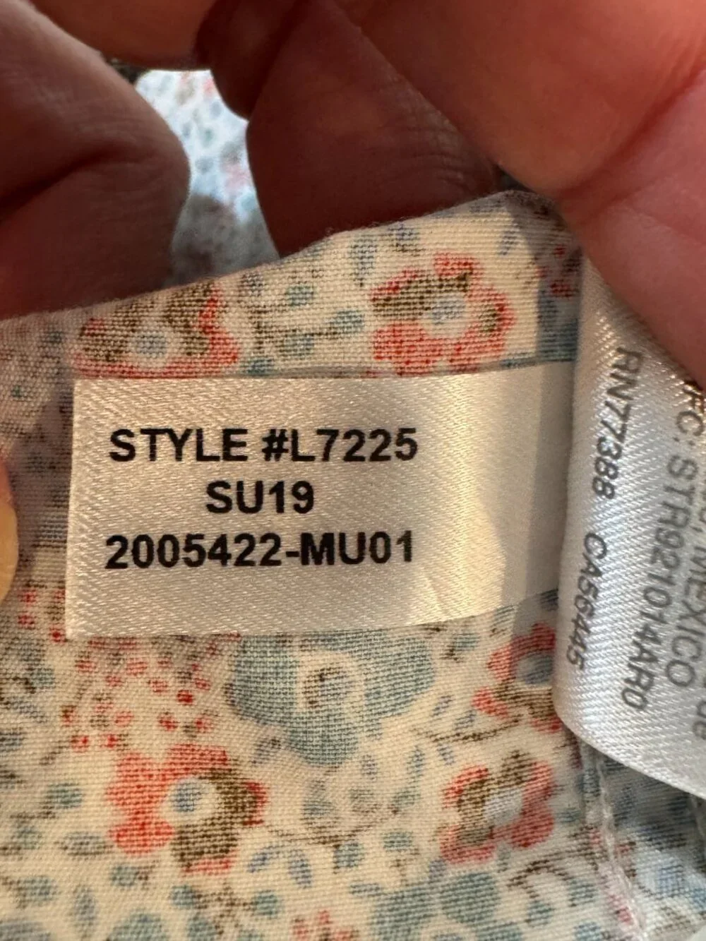 J. Crew Secret Wash Stretch Slim Men's L Floral Button Up Shirt Long Sleeve